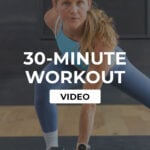 woman performing a lateral lunge