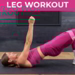 woman performing glute bridge to strengthen knees