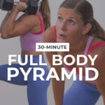 collage of woman performing two different hiit exercises