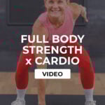 woman performing squat tap
