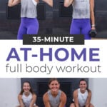 multiple exercises from a good full body workout