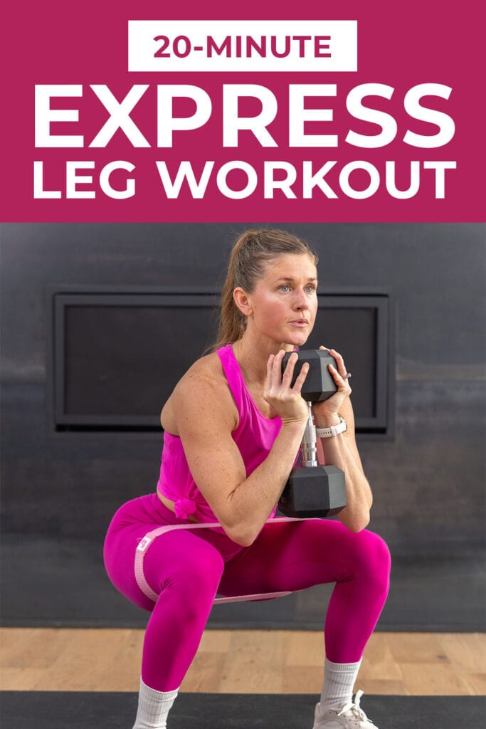 woman performing goblet squat 