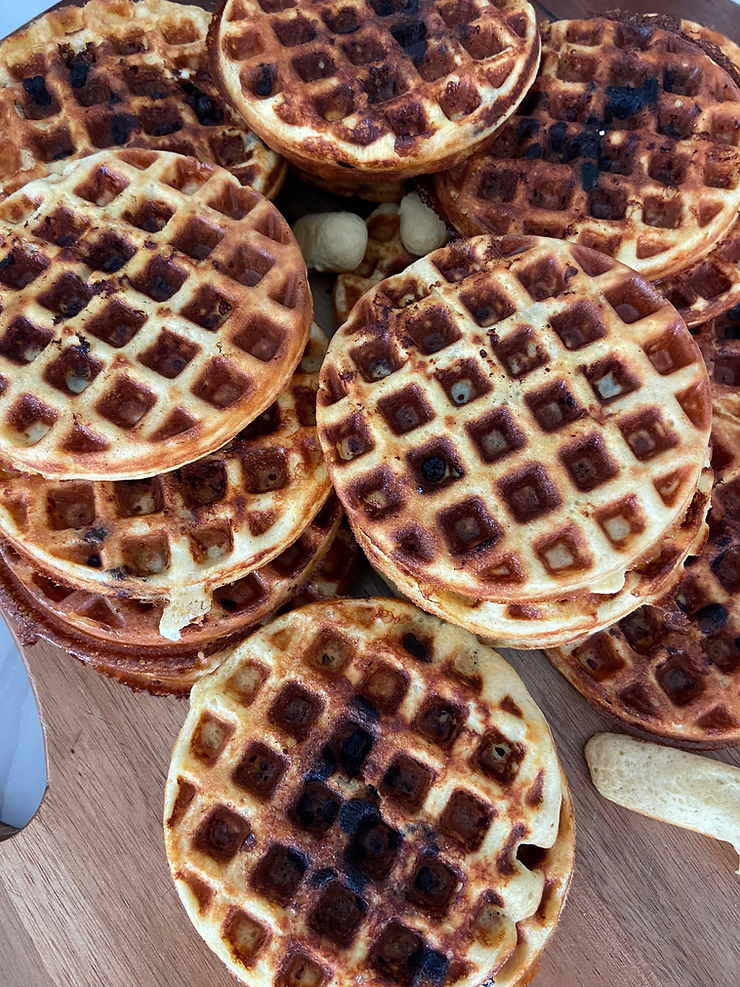 protein waffles as part of high protein breakfast recipes. 