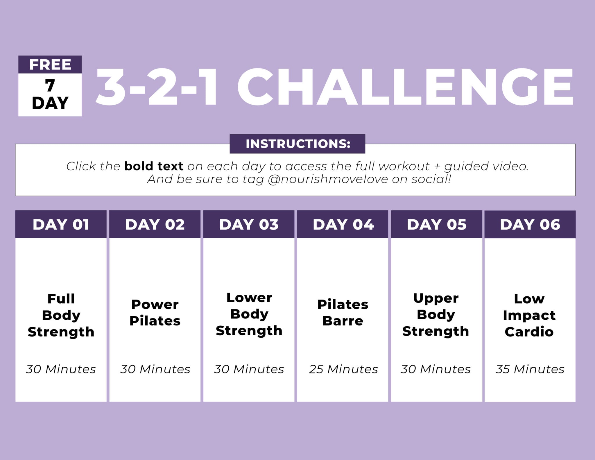 TikTok's 3-2-1 Method Workout (Free PDF) | Nourish Move Love