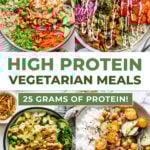 four high protein vegetarian meal ideas