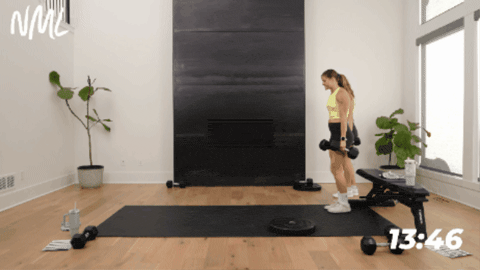 women performing calf raises as part of quad and glute workout