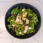 High protein Blueberry Kale Quinoa Salad