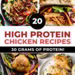 4 examples of high protein chicken recipes