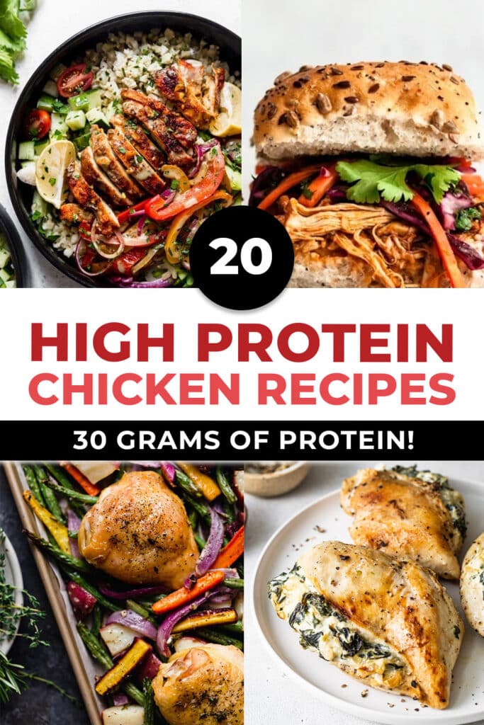 4 examples of high protein chicken recipes