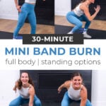 3 exercises from full body mini band workout