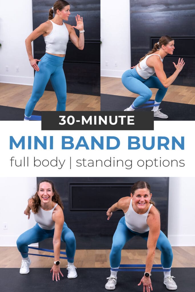 3 exercises from full body mini band workout