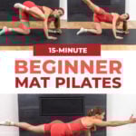 three exercises from beginner pilates workout