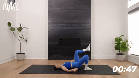 Women doing a Single Leg Glute Bridge.