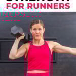 woman performing strength exercise to boost running speed