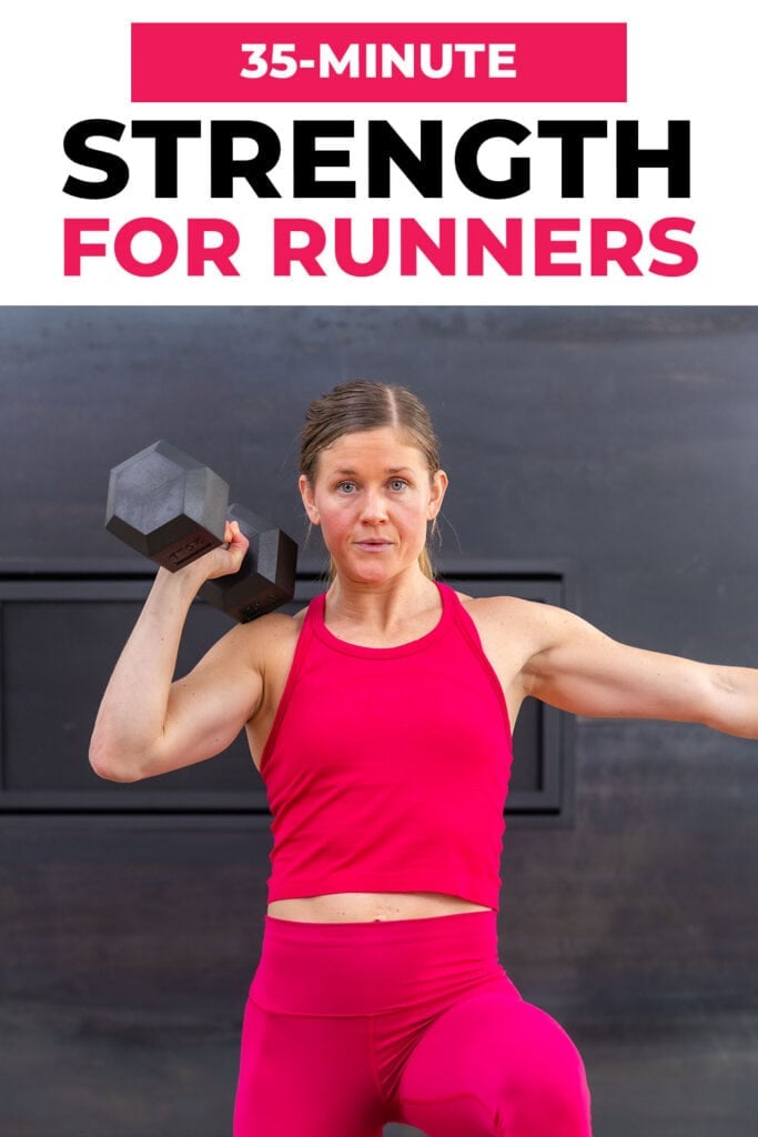 woman performing strength exercise to boost running speed