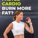 woman performing fasted cardio