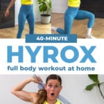 three exercises from hyrox workout