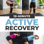 Three exercises from active recovery workout