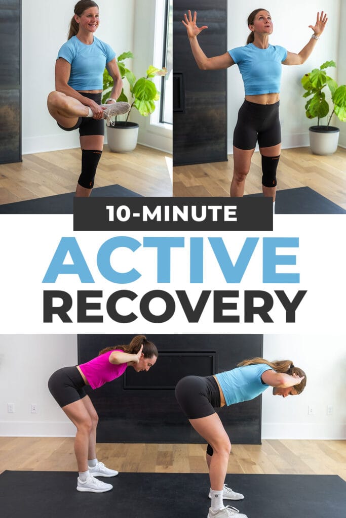 Three exercises from active recovery workout