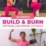 three exercises from full body strength and conditioning workout for women