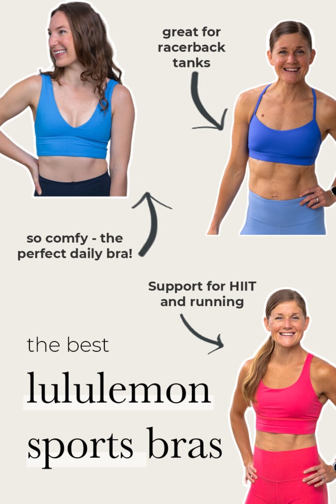 three examples of best lululemon sports bras
