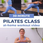 three exercises from pilates workout at home