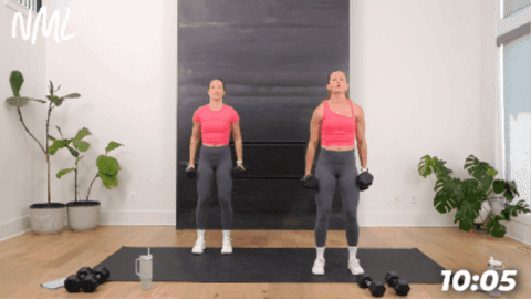 hammer curl exercise as seen in arm workout with weights post 