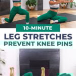 three leg stretches to use a a leg day warm-up