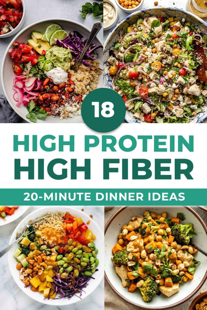 four high protein fiber meals 