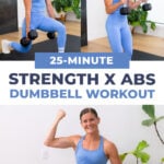 Three exercises from 20 minute strength workout for women