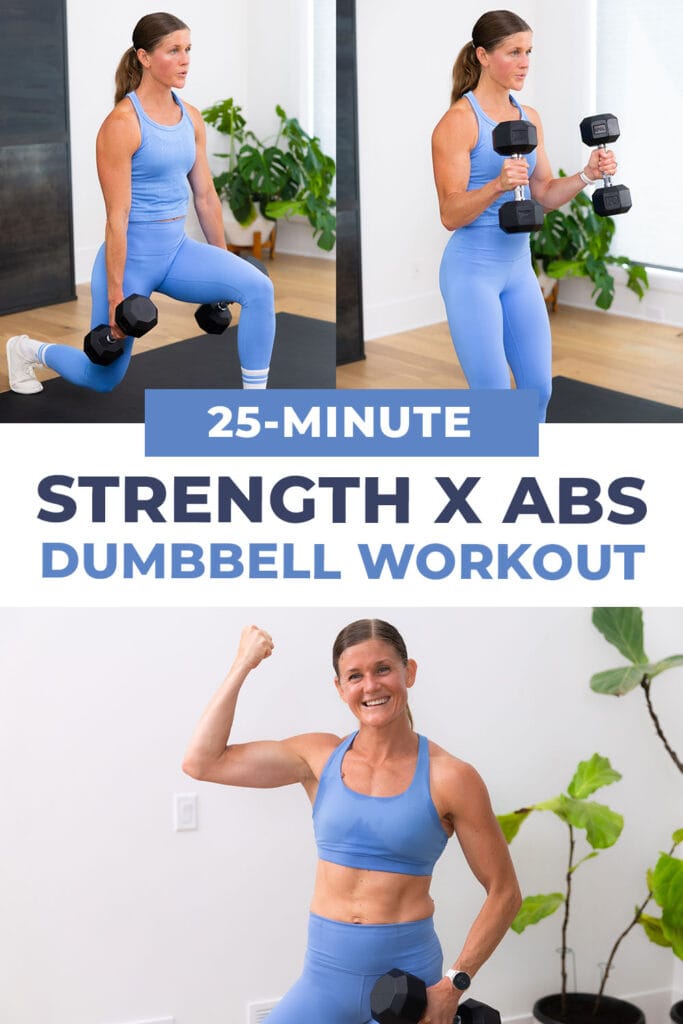 Three exercises from 20 minute strength workout for women
