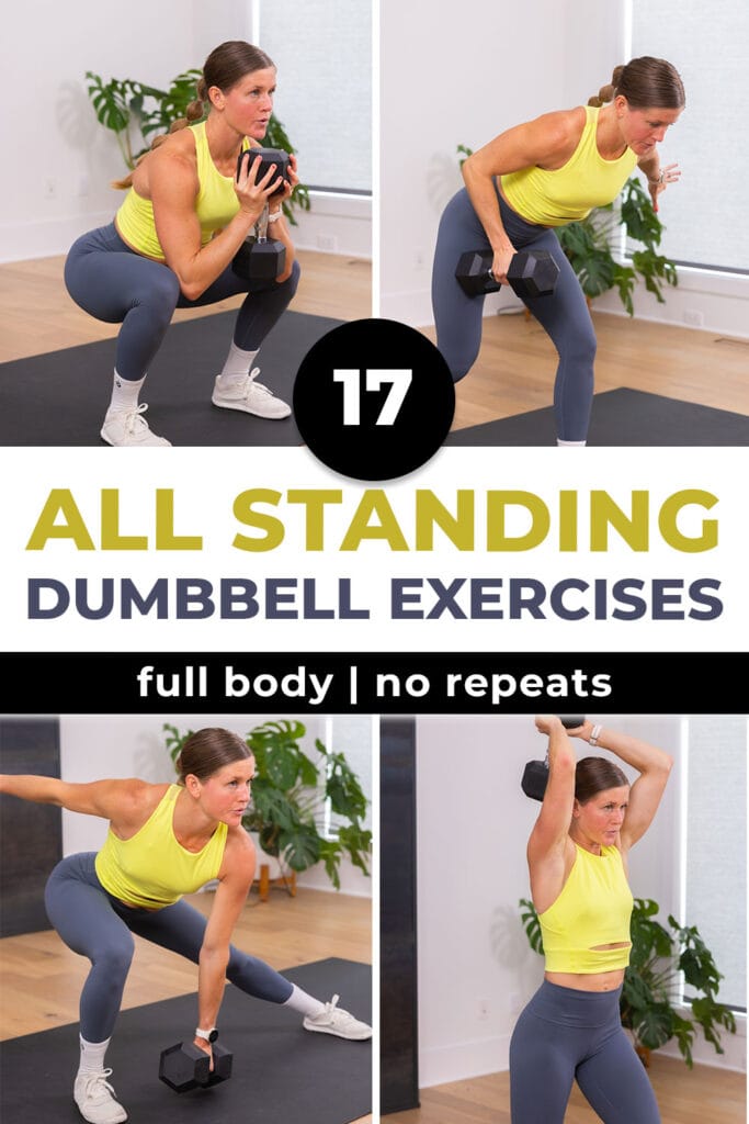 four exercises from quick workout at home