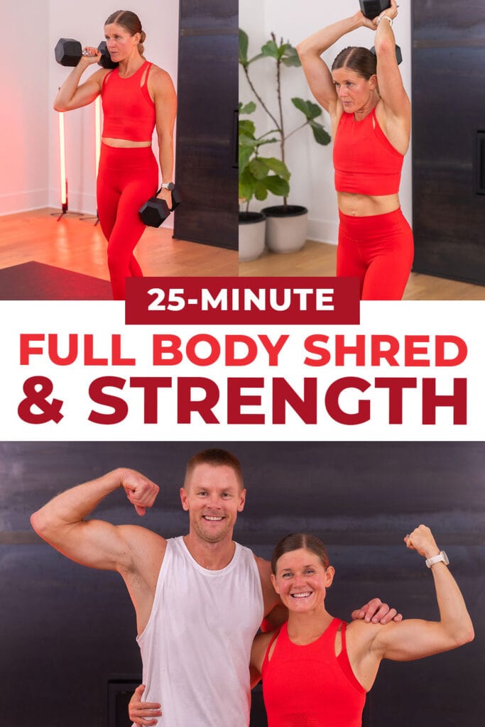 three exercises from full body shred workout | athlete 25 day 10