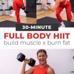 three exercises from full body hiit workout