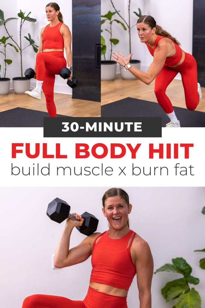 three exercises from full body hiit workout