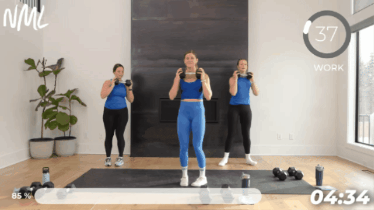 pivot press to target shoulders and core