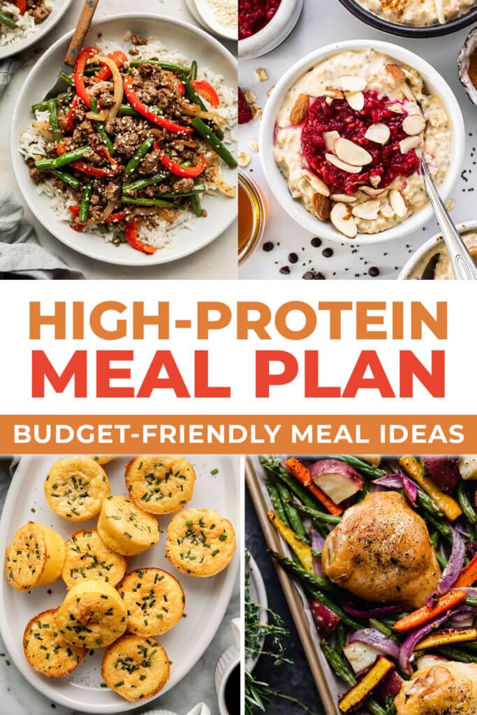 Four recipes from budget friendly high-protein meal plan