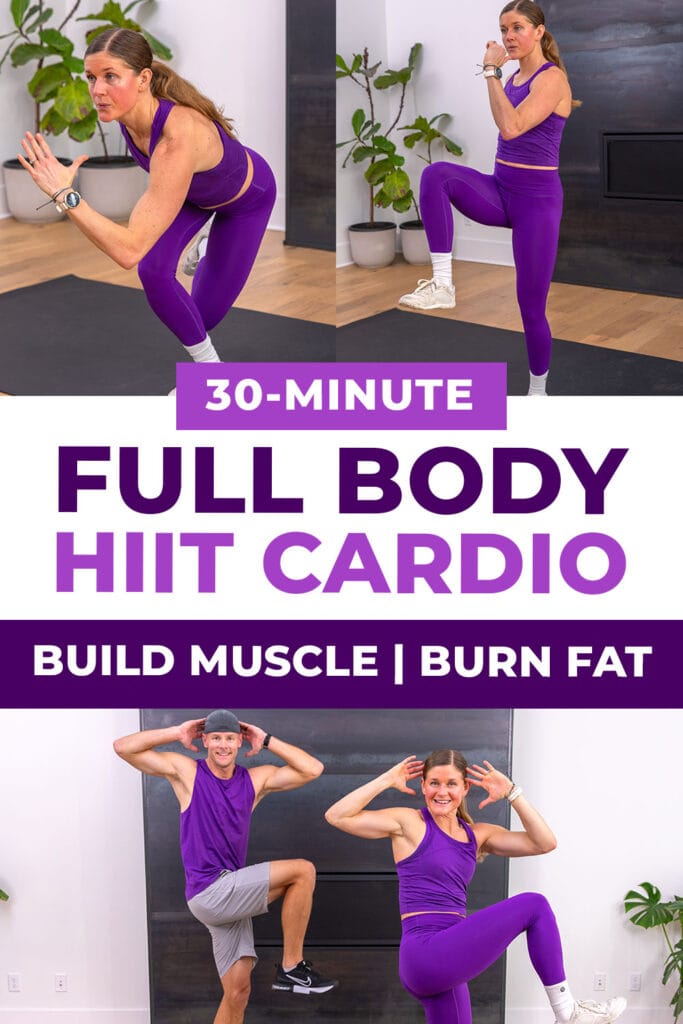 three exercises from hiit workout at home
