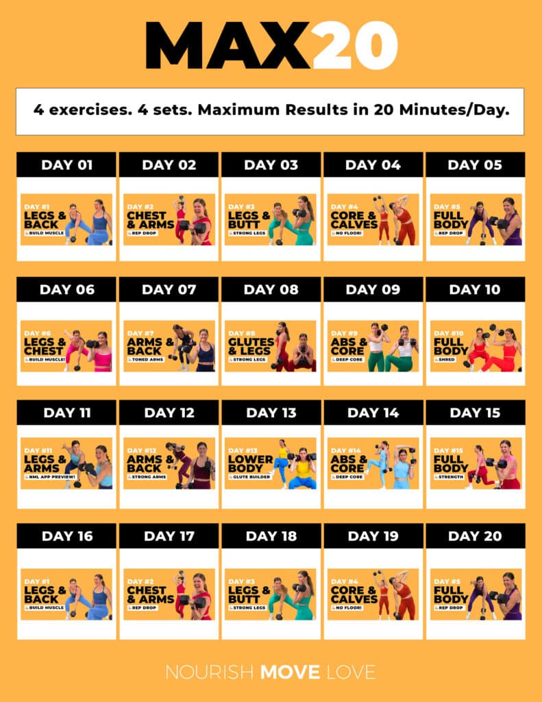 Functional strength workout plan pdf with daily youtube videos