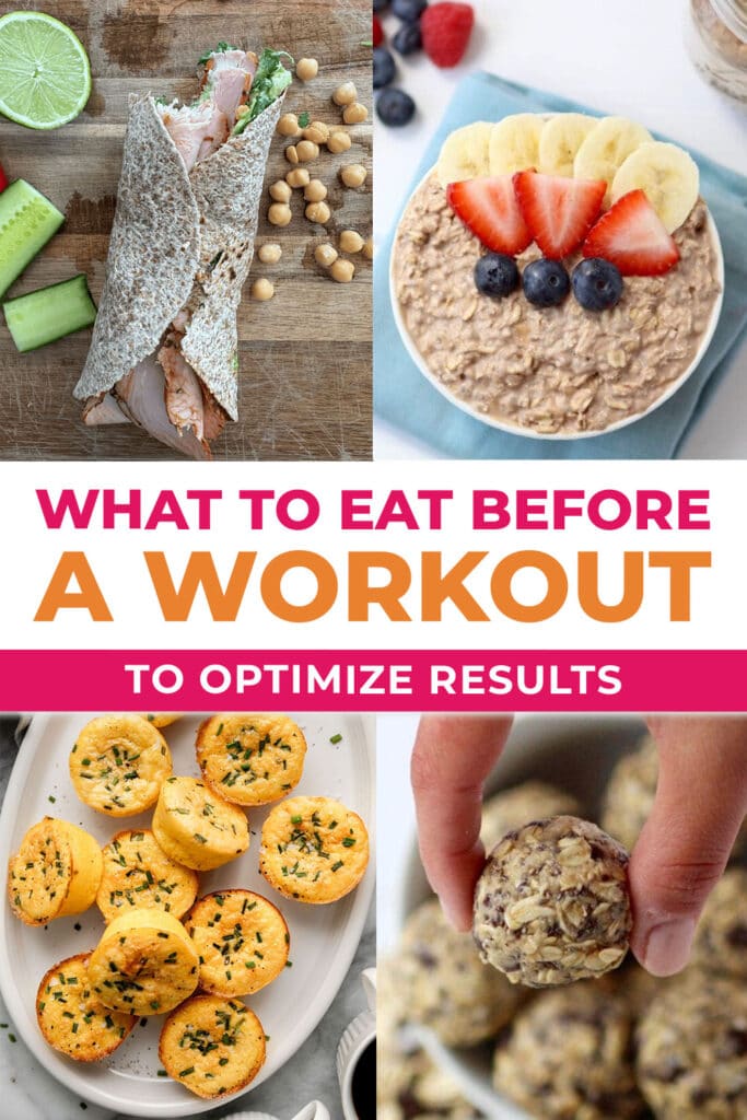 Four examples of foods to eat before working out to optimize performance