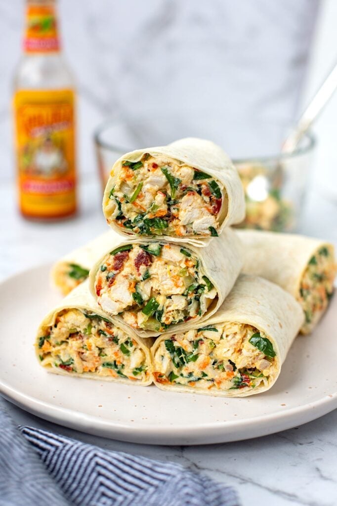Chicken Salad Wraps as part of a summer recipe ideas round up.