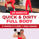 3 Exercises from full-body workout routine - max 20 day 10