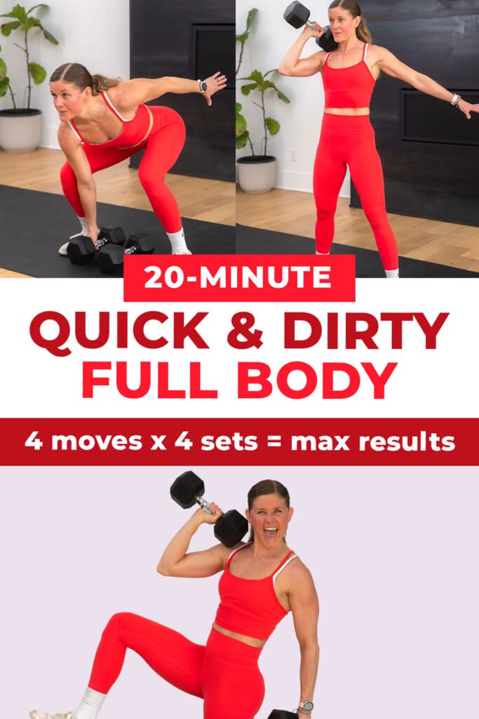 3 Exercises from full-body workout routine - max 20 day 10