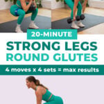 three exercises from leg and glute workout for women - max 20 day 3