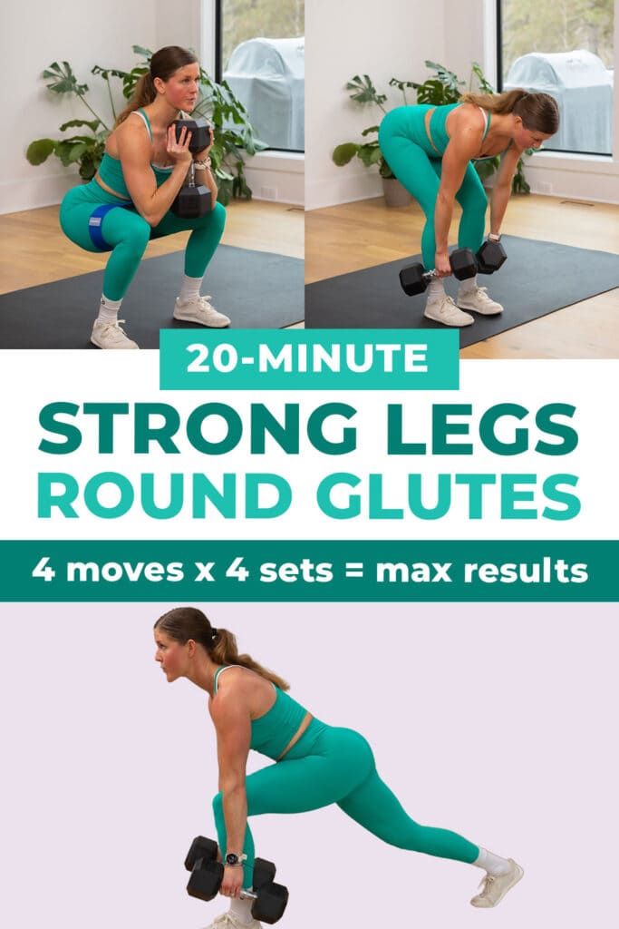 three exercises from leg and glute workout for women - max 20 day 3