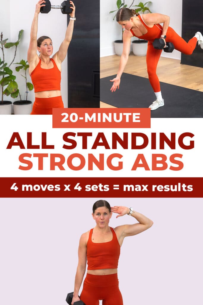3 exercises from standing calves and core workout - max 20 day 4