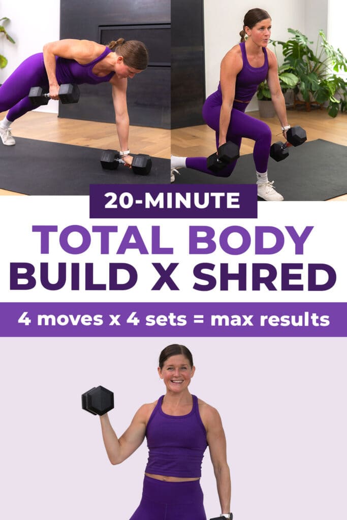 three exercises from full-body workout for women max 20 day 5