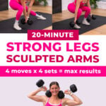 3 exercises from chest and leg workout - max 20 day 6