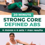 3 exercises from core workout with weights - max 20 day 9