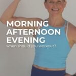 Women doing a flex for when the best time to workout is